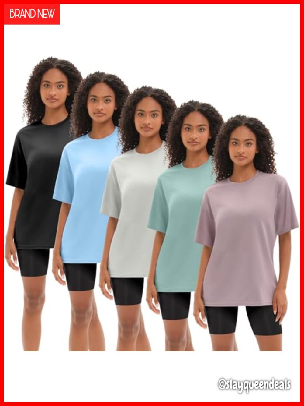 Oversized Workout T-Shirt Dry Fit Mesh Crew Neck Athletic Top